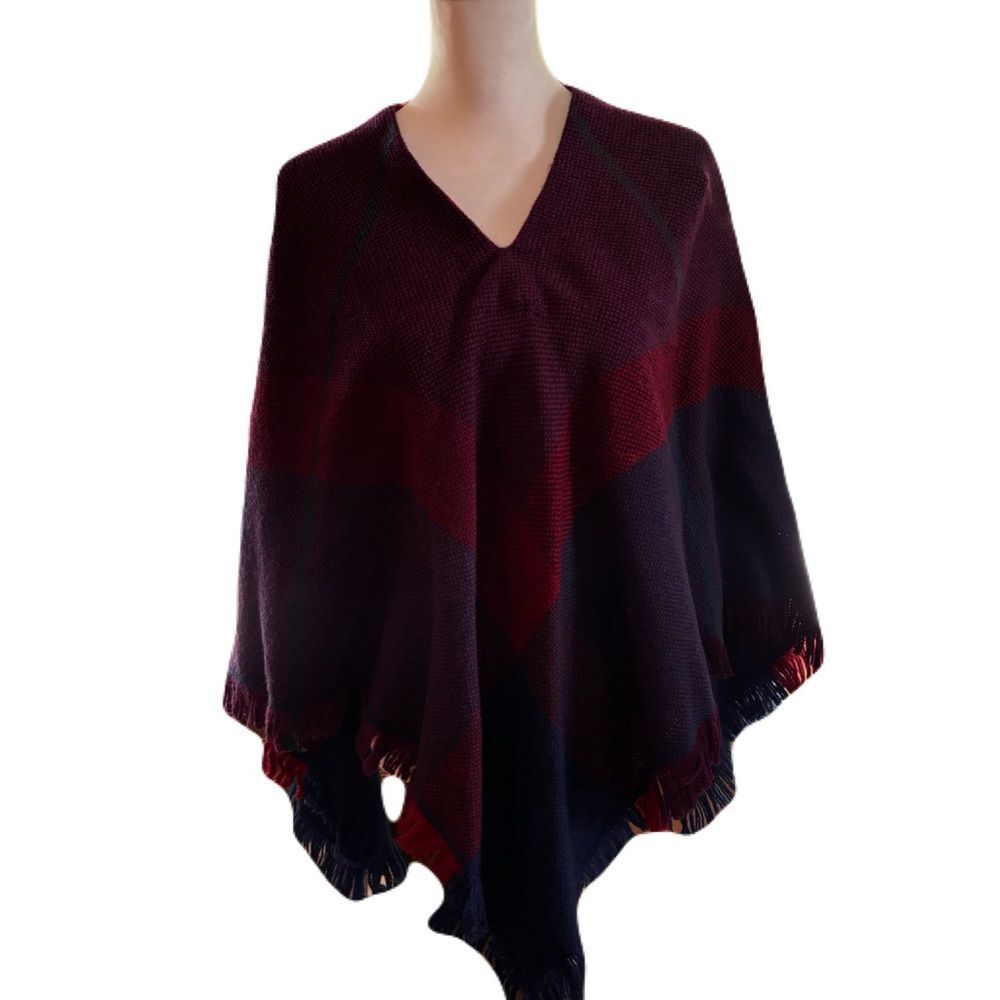 Churchill Handwoven Wool Poncho | Vintage | EUC - Picture 2 of 11